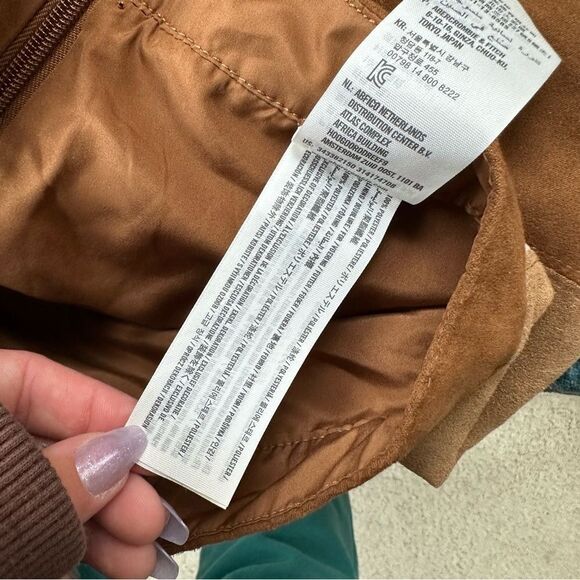 Hollister tan brown and neutrals color block western mini skirt cowgirl - Picture 10 of 10